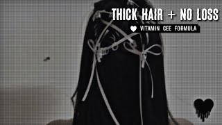 thick healthy hair // anti hair loss and thinning // subliminal