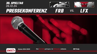 Pressekonferenz Spieltag 30: EHC Freiburg vs. Lausitzer Füchse