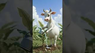 , गायने लगाया केले का पेड़#for video #funny #motivation #cartoon #amazingfacts