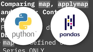 Difference between map, applymap and apply methods in Pandas
