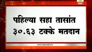 पहिल्या सहा तासात 30.63 टक्के मतदान