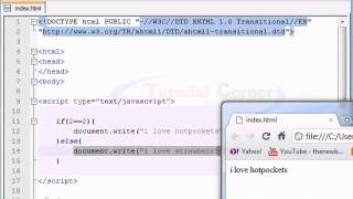 JavaScript Video Tutorial- 15/40.if else Statement