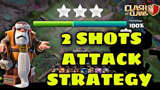 Capital Peak Level 10 2 Shot attack Strategy | level 10 clan capital - clash of clans