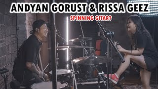 RISSA GEEZ DAN ANDYAN GORUST | SPINNING GITAR ? | Ngejam di PELATAR