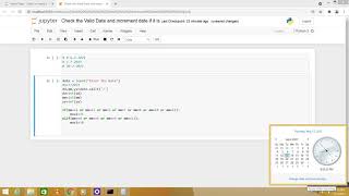Python Program Check the Valid Date and increment date if it is