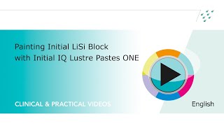 Painting Initial LiSi Block with Initial IQ Lustre Pastes ONE