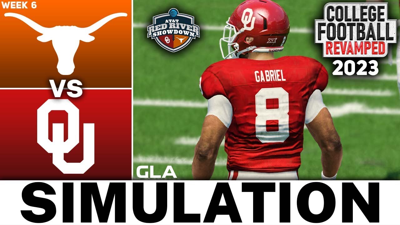 Texas Vs. Oklahoma Week 6 Simulation | NCAA 14 College Football ...