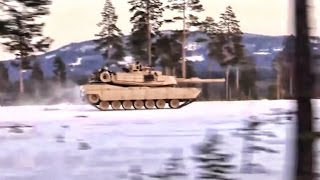 USMC Tanks Run Top Speed Across Norway