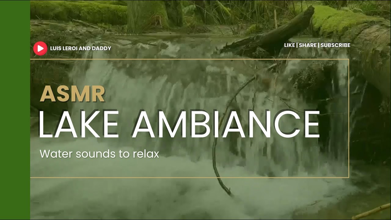 Asmr Lake Ambiance Water Sounds Relax Youtube