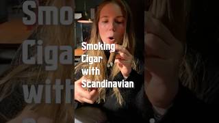 Smoking Cigar With Scandinavian