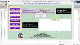 Matlab Code for Character Recognition From Images Using Image Processing IEEE Based Project