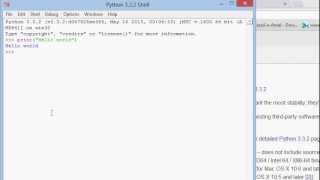 Python lesson 1 (Installation and Hello World program)