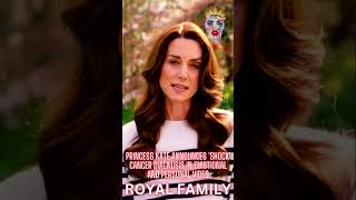 PRINCESS KATE announces 'shock' cancer diagnosis in emotional and personal video