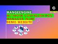 ManageEngine Network Configuration Manger Demo Website