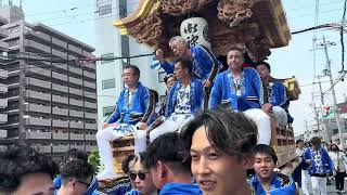 令和6年 木戸山だんじり お披露目曳行 宮入 宮町まで