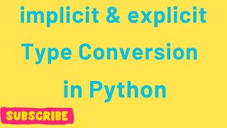 Type Conversion in Python | Implicit & Explicit Casting Explained with Examples