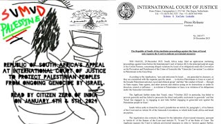 @Citizen0India reads PART IV-VIII South Africa vs Israel at ICJ to end Palestinian genocide in Gaza