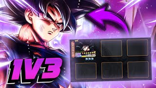 Can ULTRA UI Sign Goku 1v3 ANYONE in PvP?? (Dragon Ball LEGENDS)