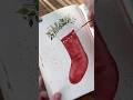 Learn How To Sketch & Paint a Christmas Stocking | Mini Watercolor Tutorial with Sarah Cray