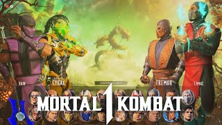 MK1 Kameo Cyrax MK11 Skin \u0026 Rain Gameplay On The Field Stage