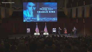Memorial service, prayer vigil held at Kennedy Center for Charlie Kirk