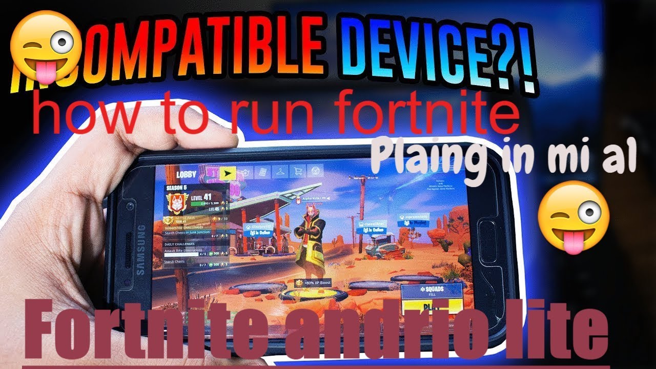 "Brand New Trick" FORTNITE Android Lite-*Play On Incompatible Devices ...