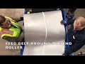 Conveyor Belt, how to replace a short belt with a center guide