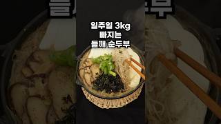 -11kg 미친듯이 살빠지는 초간단 순두부 저녁 식단