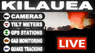 LIVE KILAUEA VOLCANO MONITORING | HAWAII ISLAND | USGS | INTERACTIVE STREAM