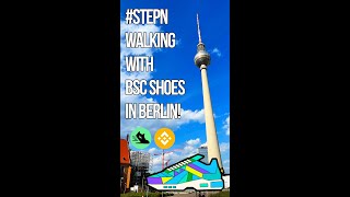 STEPN BSC Shoes: Walking with Lv.9 Jogger in Berlin Germany! #Shorts