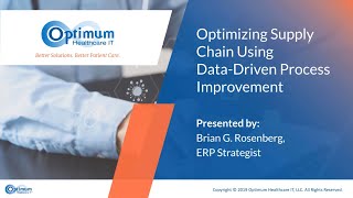 Optimizing Supply Chain Using Data Driven Process Improvement