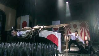 日本女武士將美女吊掛在尖刺上，不料惹怒功夫小子，當場被完虐！