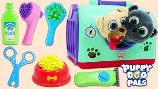 Disney Jr Puppy Dog Pals Bingo & Rolly Go to the Groomer for a Bath and Cleaning!