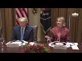 president trump participates in a luncheon