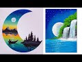 7 Easy Amazing Painting Techniques That you will like || Easy Acrylic Painting for beginners #art