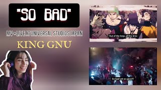 Reaction to "SO BAD" MV (King Gnu)