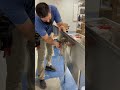 installing a stainless commercial sink