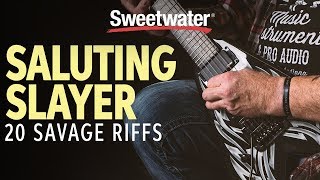 20 Slayer Riffs in 5 Minutes – Saluting Slayer | Guitar Lesson