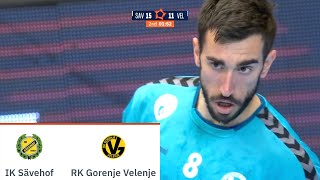 IK Savehof vs RK Gorenje Velenje FULL GAME HIGHLIGHTS EHF European League 2021/2022 8.3.2022