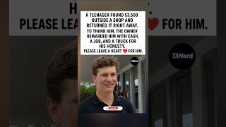 HONEST TEEN RETURNS $3,500 AND GETS REWARDED ❤️#Honesty #Kindness #GoodHeart #Respect #Inspiration