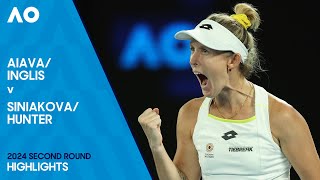 Inglis/Aiava v Hunter/Siniakova Highlights | Australian Open 2024 Second Round