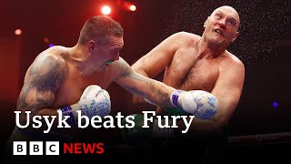 Usyk beats Fury to become undisputed heavyweight champion of the world | BBC News