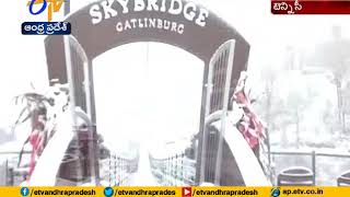 The Longest Pedestrian Suspension Bridge  In Tennessee | Attracting Visitors With Snow | America