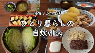 【食費3万｜低収入】日々の料理vlog｜生活｜自炊ルーティン｜ゆる節約｜作り置き【一人暮らしの食生活】