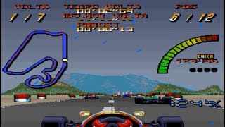 Ayrton Senna Racing (Nigel Mansell's Racing Hack) - SNES/SFC - Circuito - Brazil - Full Race