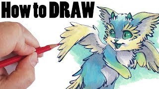 How to Draw a Dragon ~Cat  ART CLASS