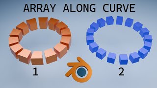 2 Methods of How to Array Object Along Curve | Blender Tutorial