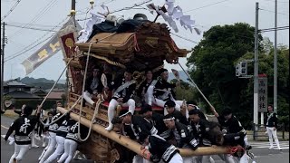 河内長野市制施行70周年記念祝賀地車パレード　高向上町　曳き出し