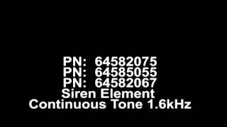 Werma Stacklight Siren Element Continuous Tone 1.6kHz 64582075, 64585055, 64582067- AutomationDirect