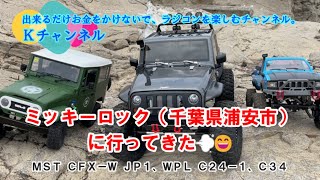 22.6.10 ミッキーロック（千葉県浦安市）に行って来た💨😄　RC Scale Crawler MST CFX-W JP1、WPL C24-1ハイラックス、C34ランクル40